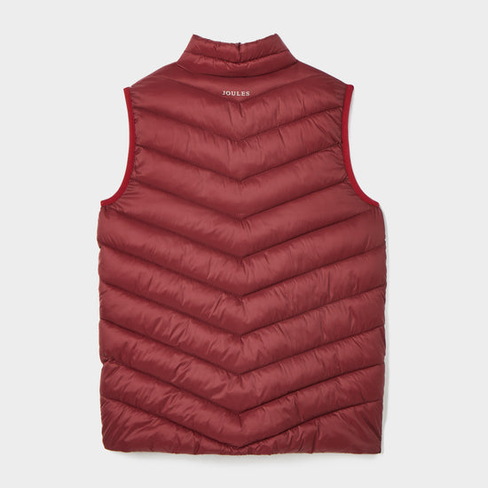 Crofton Showerproof Quilted Gilet Berry Red