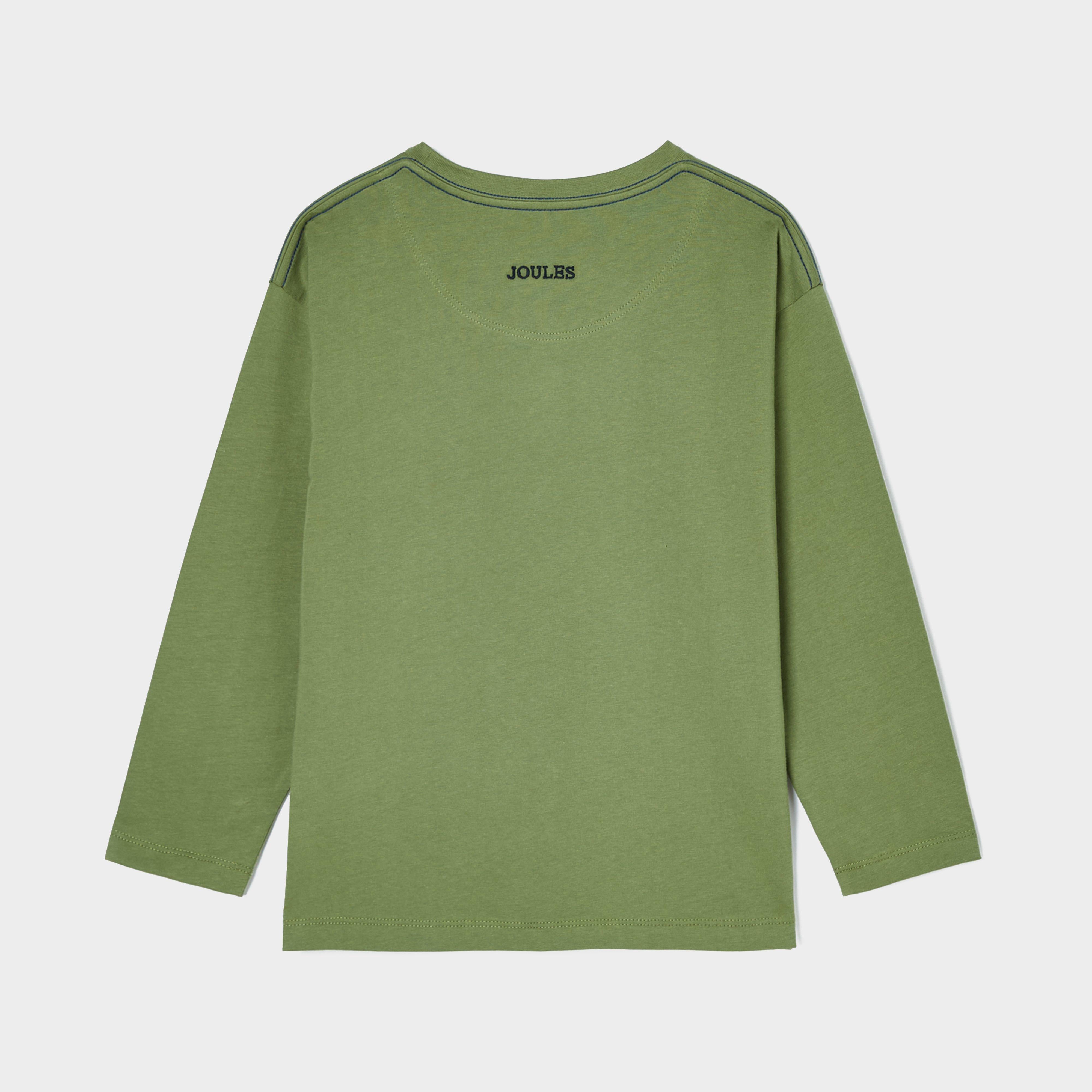 Kids Rugby Print Artwork Top Green