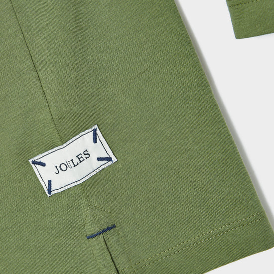 Kids Rugby Print Artwork Top Green