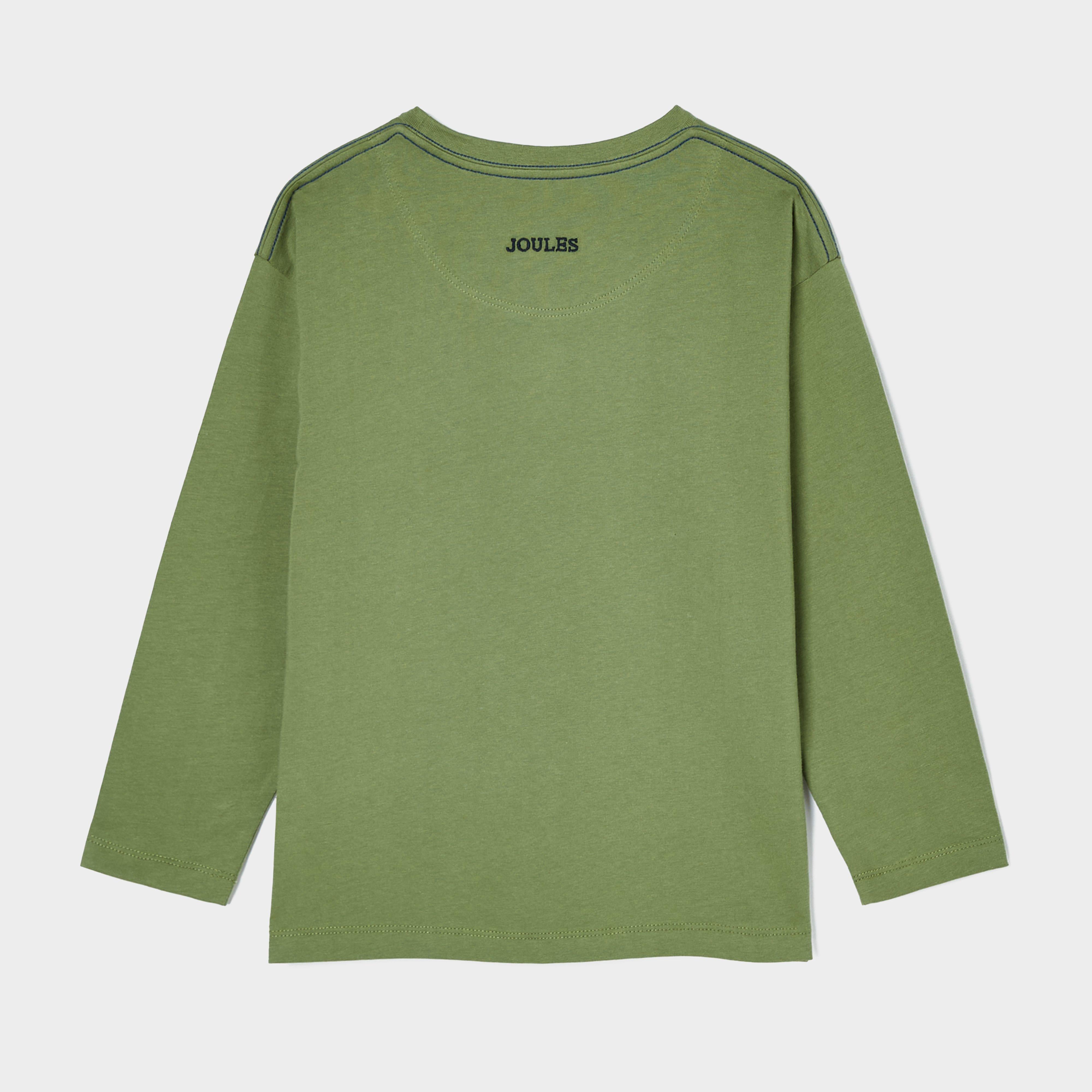 Kids Rugby Print Artwork Top Green