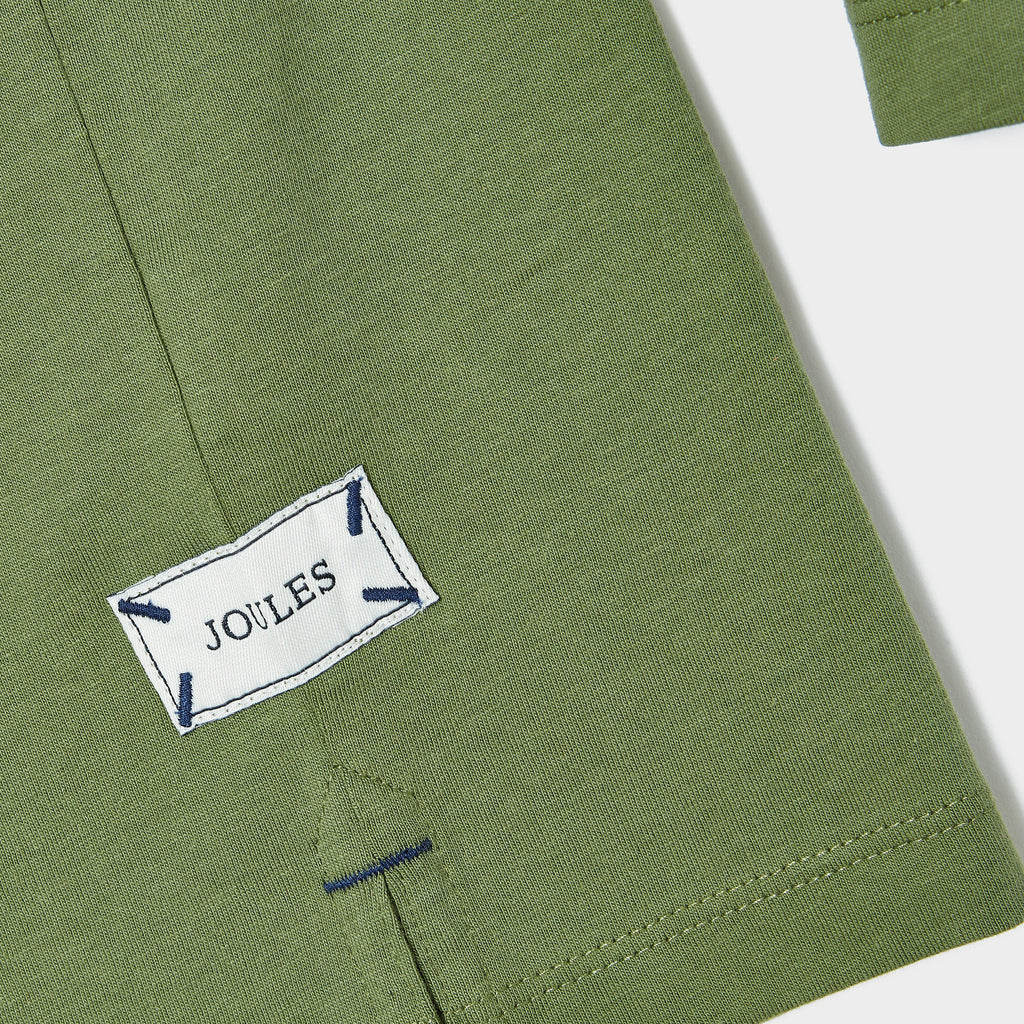 Kids Rugby Print Artwork Top Green