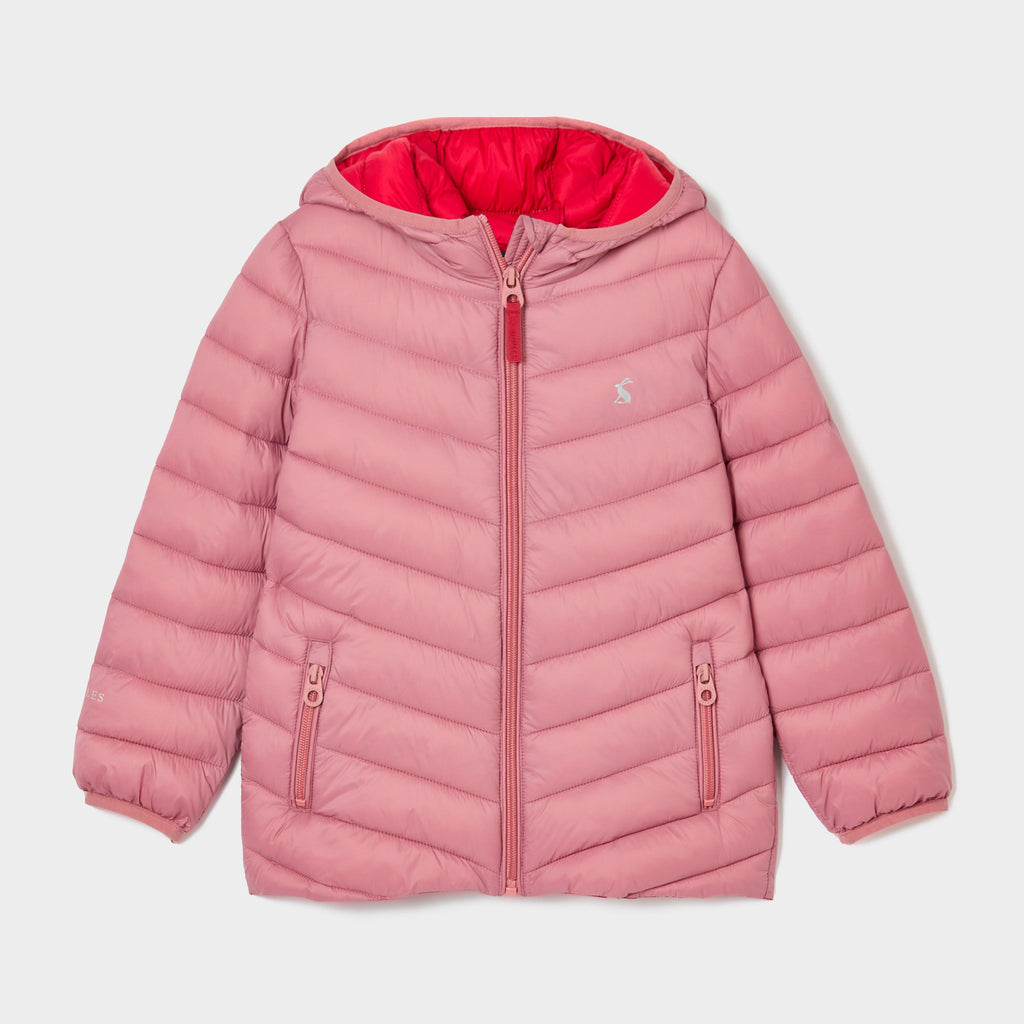 Joules Kids Kinnaird Showerproof Padded Coat Pink – Naylors