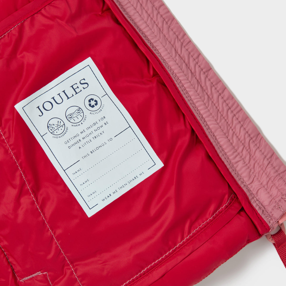 Kids Kinnaird Showerproof Padded Coat Pink