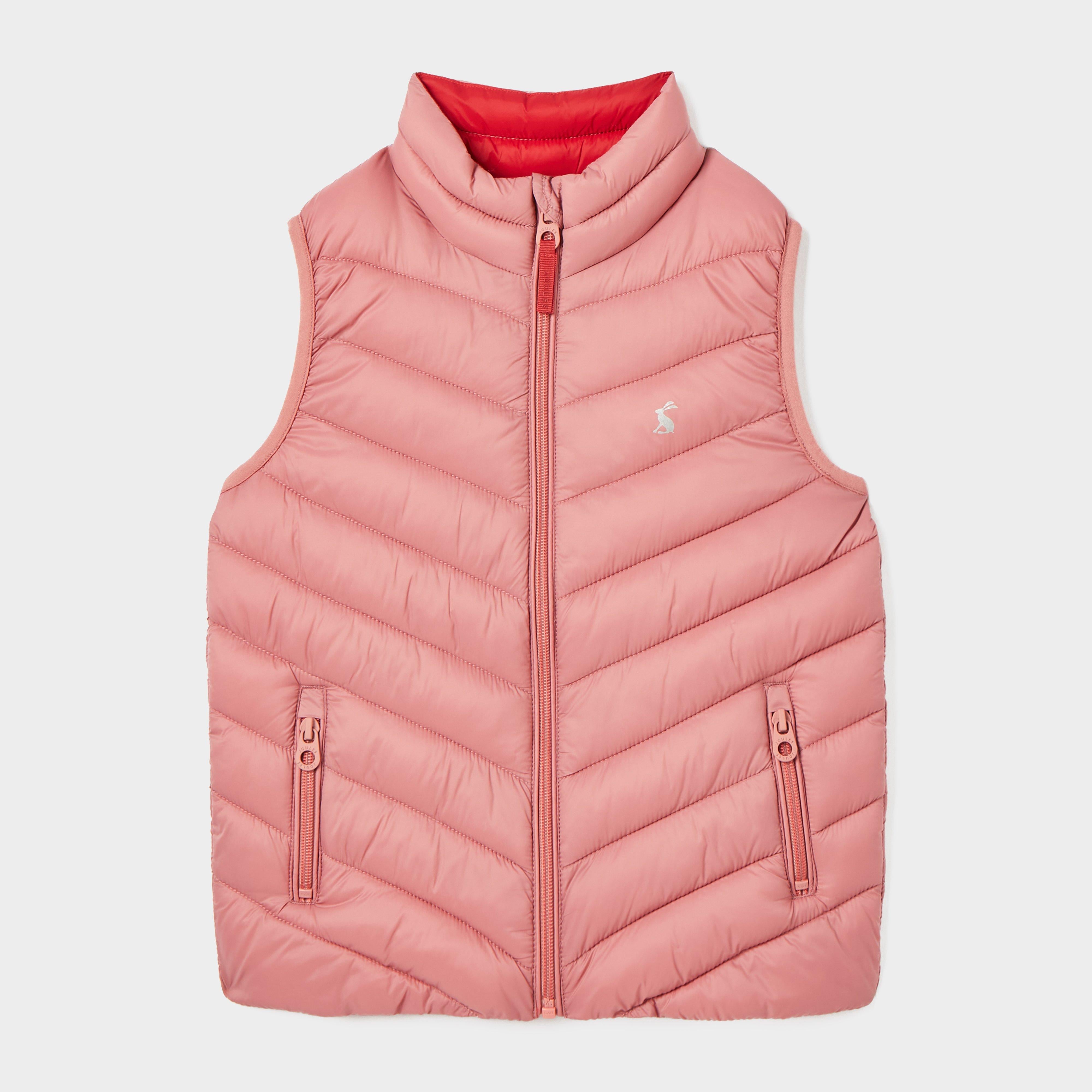Kids Crofton Showerproof Quilted Gilet Pink