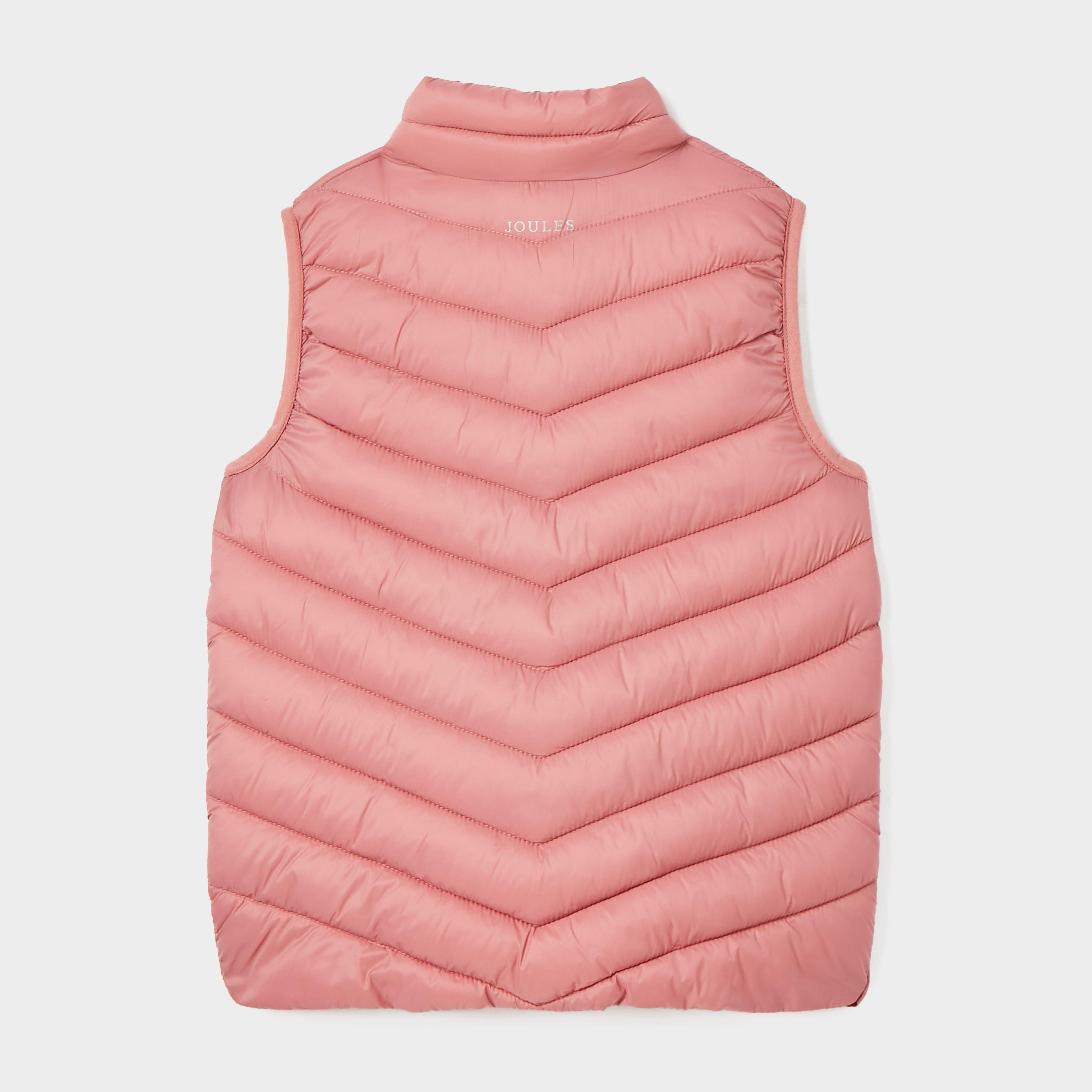 Kids Crofton Showerproof Quilted Gilet Pink