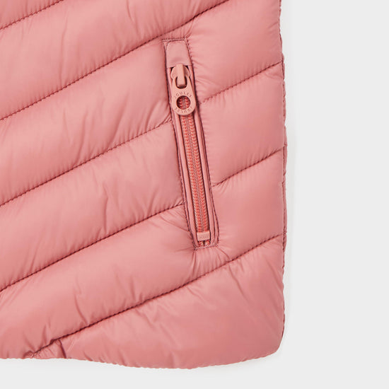 Kids Crofton Showerproof Quilted Gilet Pink