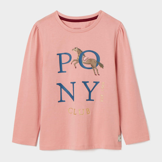 Kids Bessie Artwork T-Shirt Pink