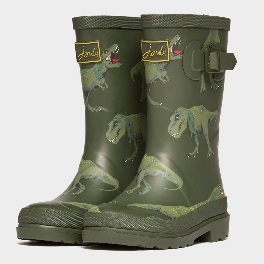 Joules Kids Printed Wellies Khaki Green – Naylors