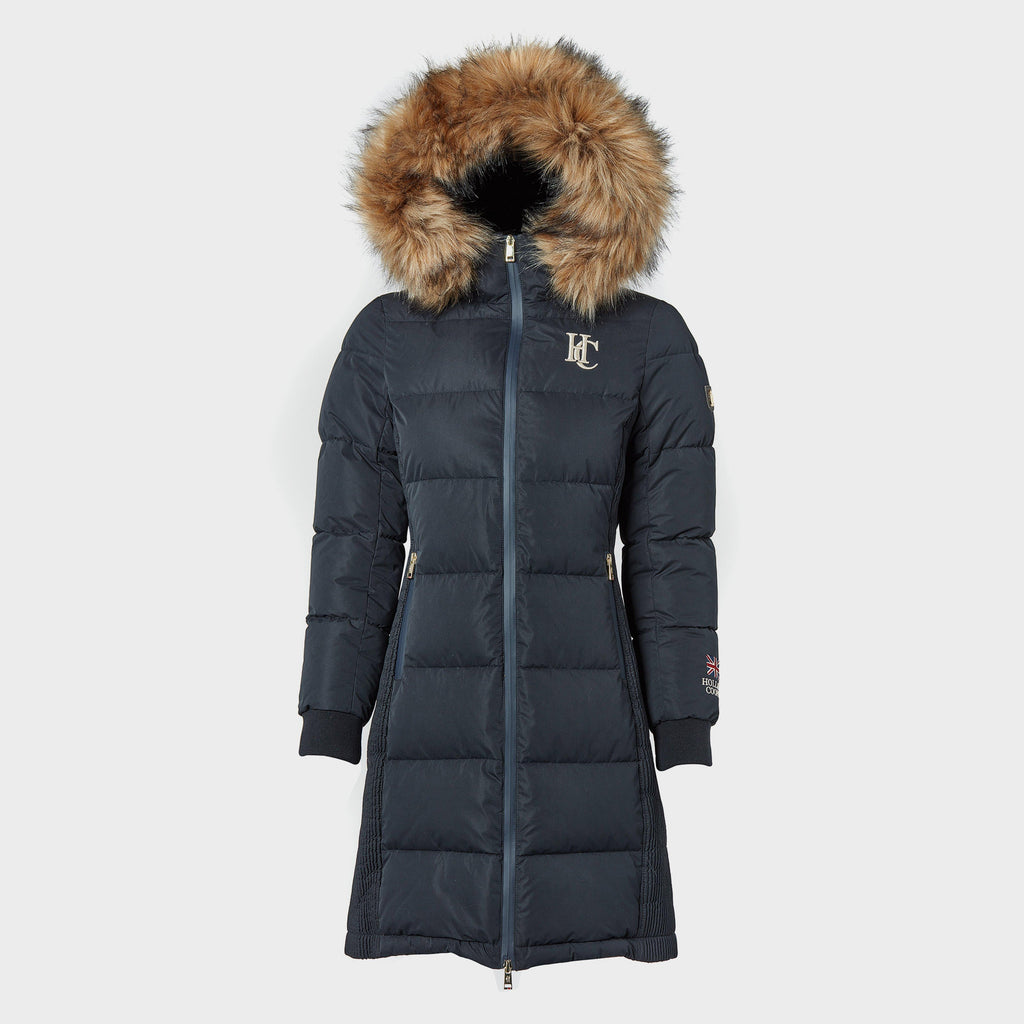 Womens Team Padded Coat Ink Navy