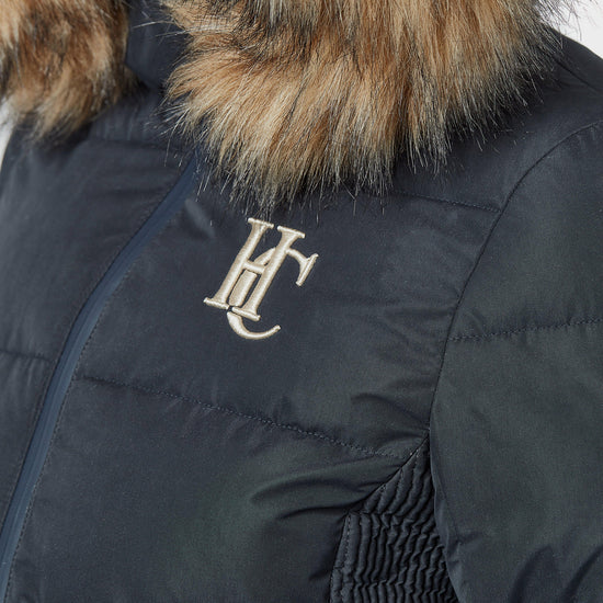 Womens Team Padded Coat Ink Navy