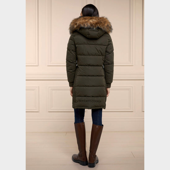 Womens Team Padded Coat Khaki