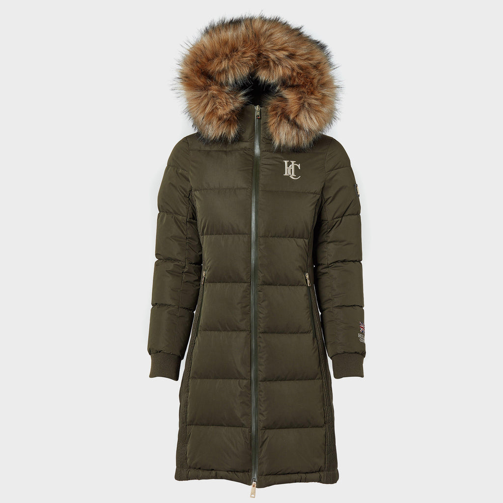 Womens Team Padded Coat Khaki