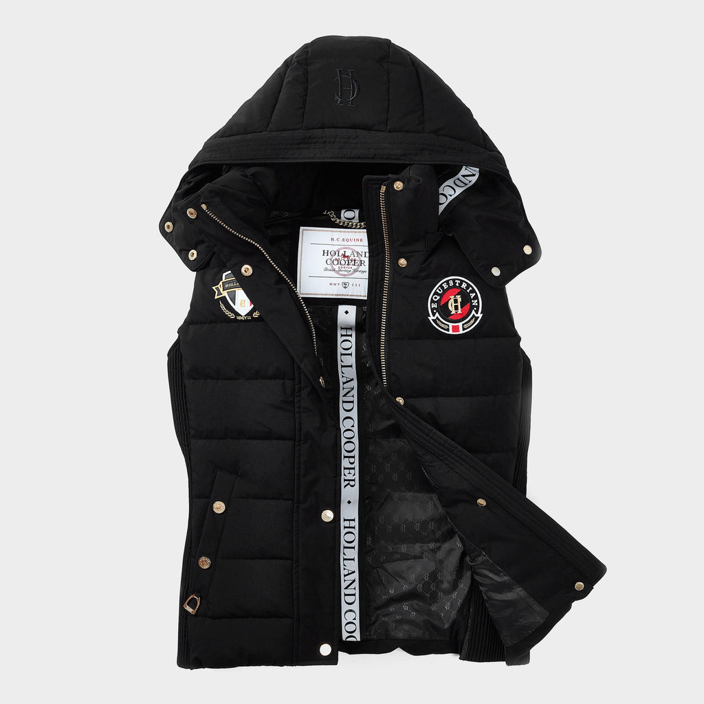 Womens Team Gilet Black