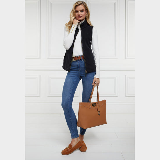 Womens Country Fleece Gilet Black