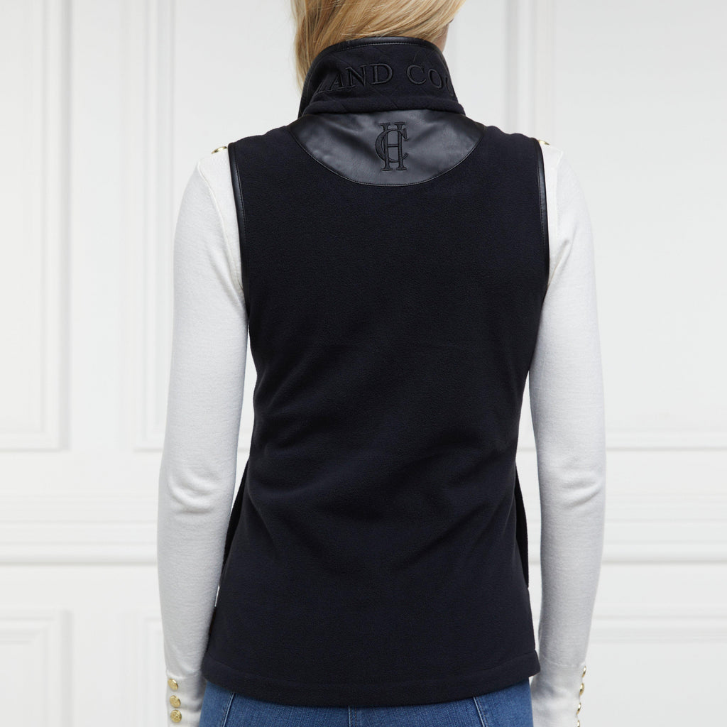Womens Country Fleece Gilet Black