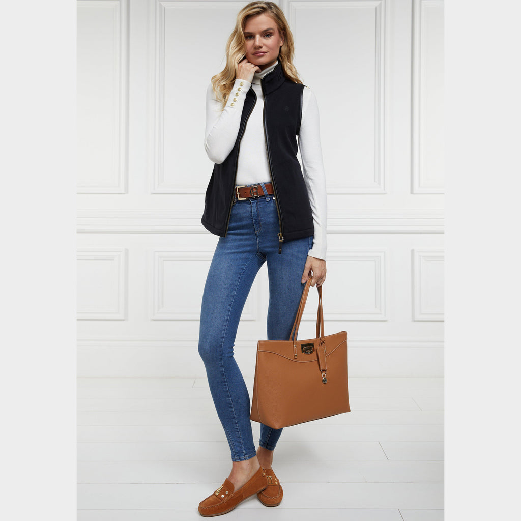 Womens Country Fleece Gilet Black