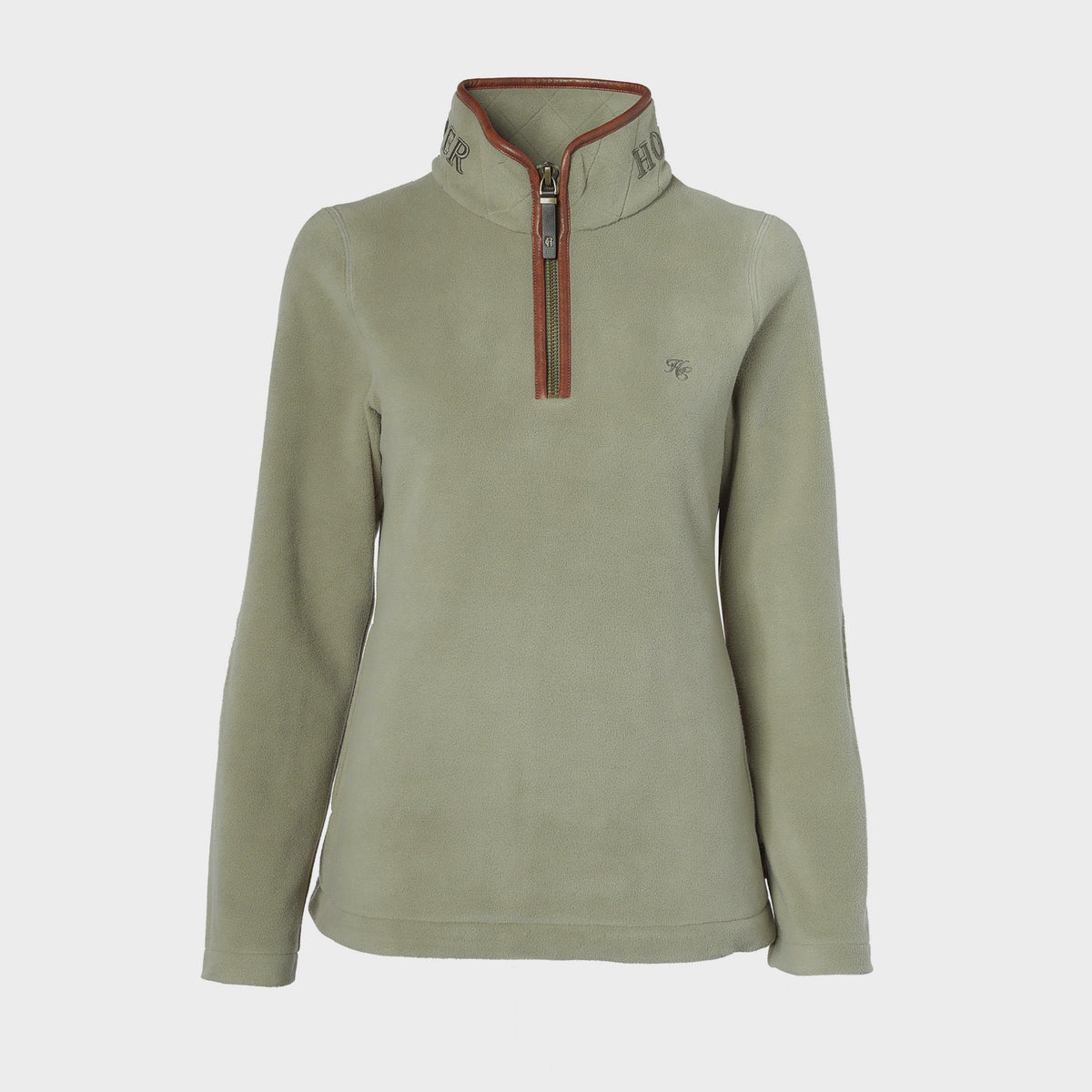 Womens Country Half Zip Fleece Sage