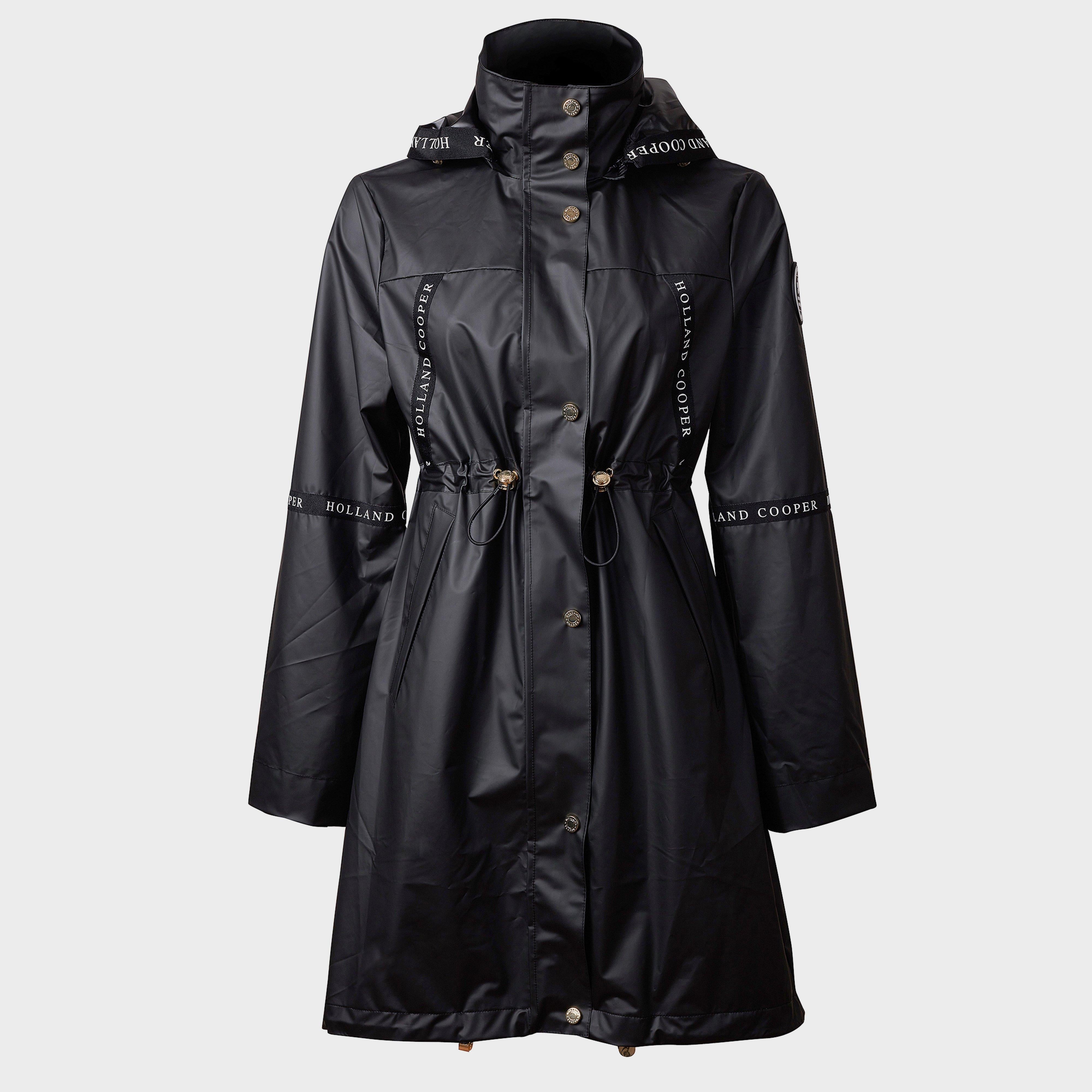 Womens Raincoat Matte Black