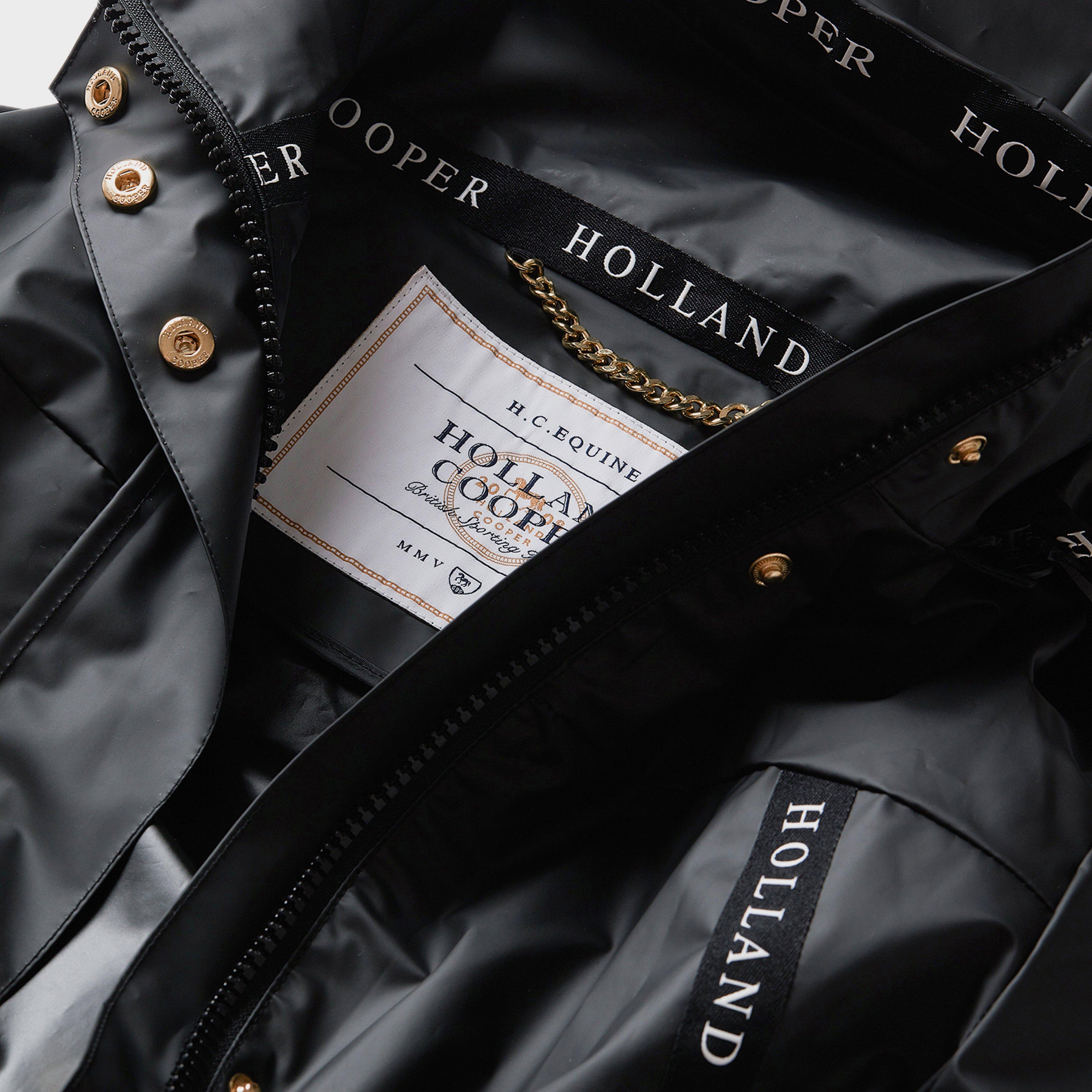 Womens Raincoat Matte Black