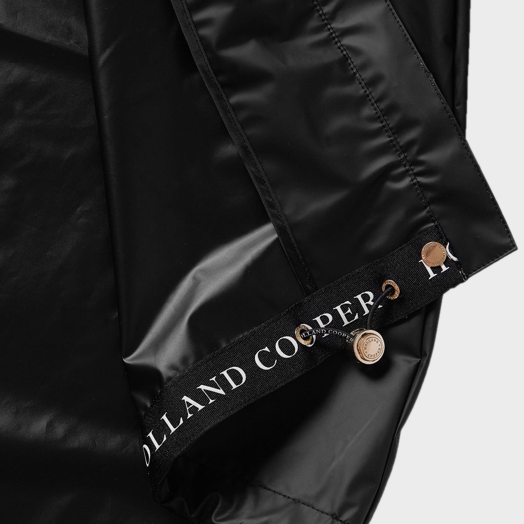 Womens Raincoat Matte Black