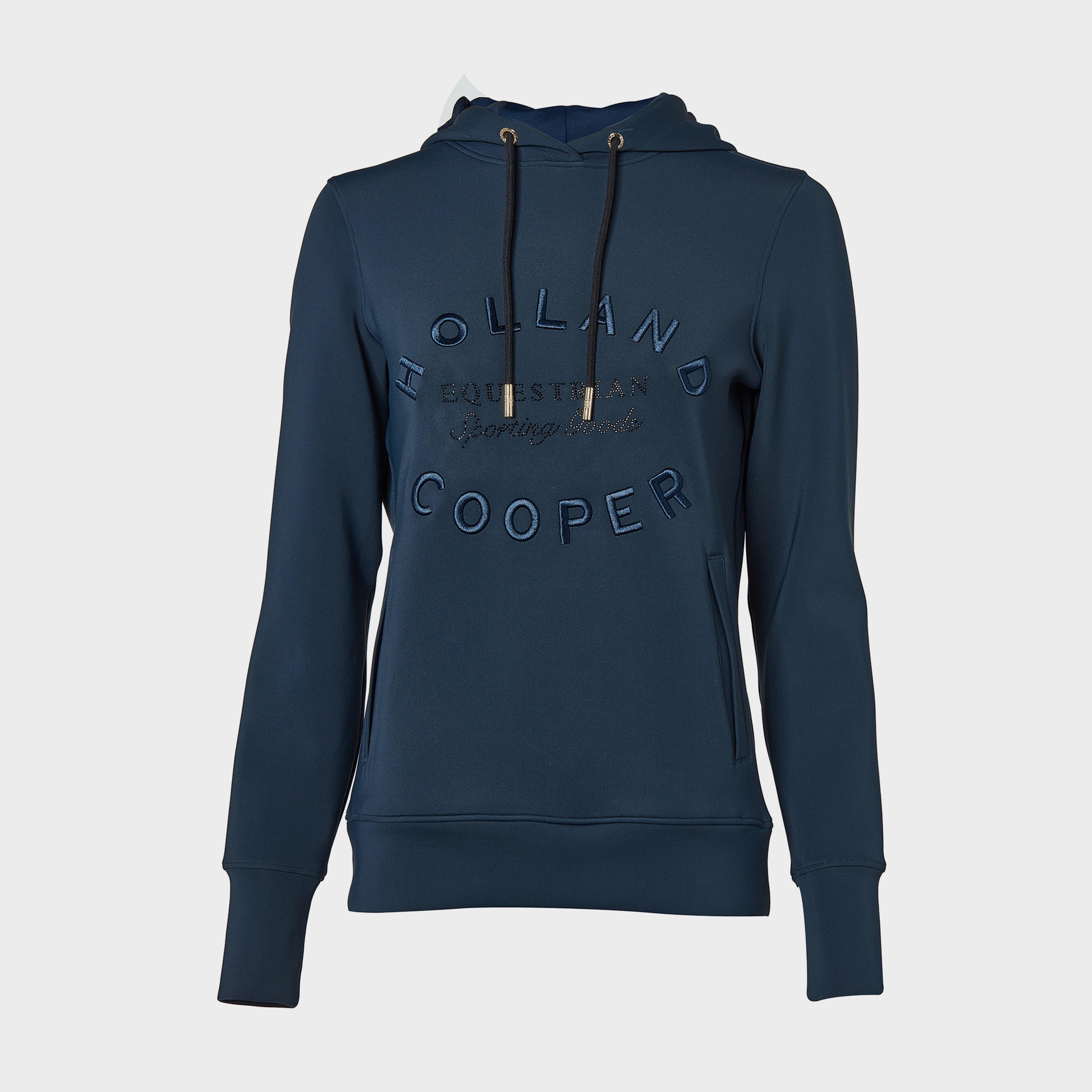 Womens Crystal Hoodie Navy