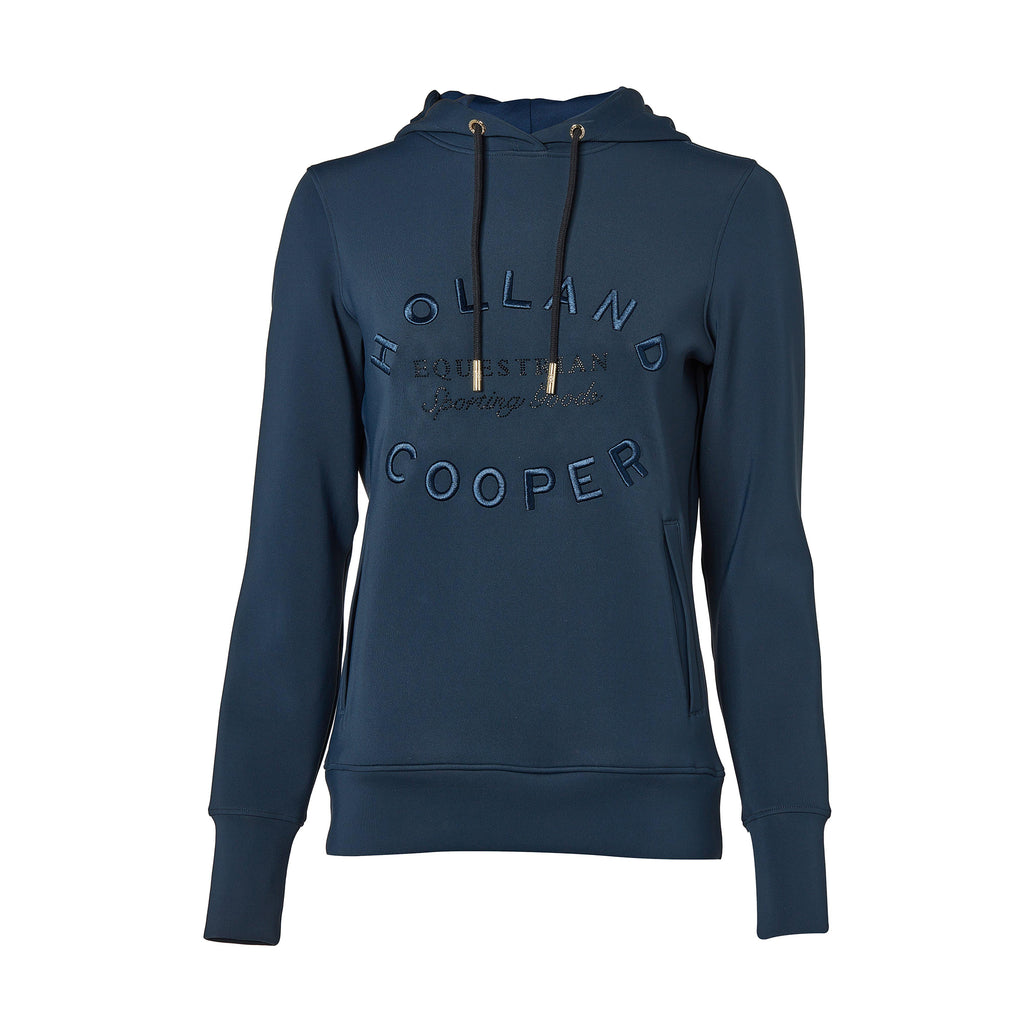Womens Crystal Hoodie Navy