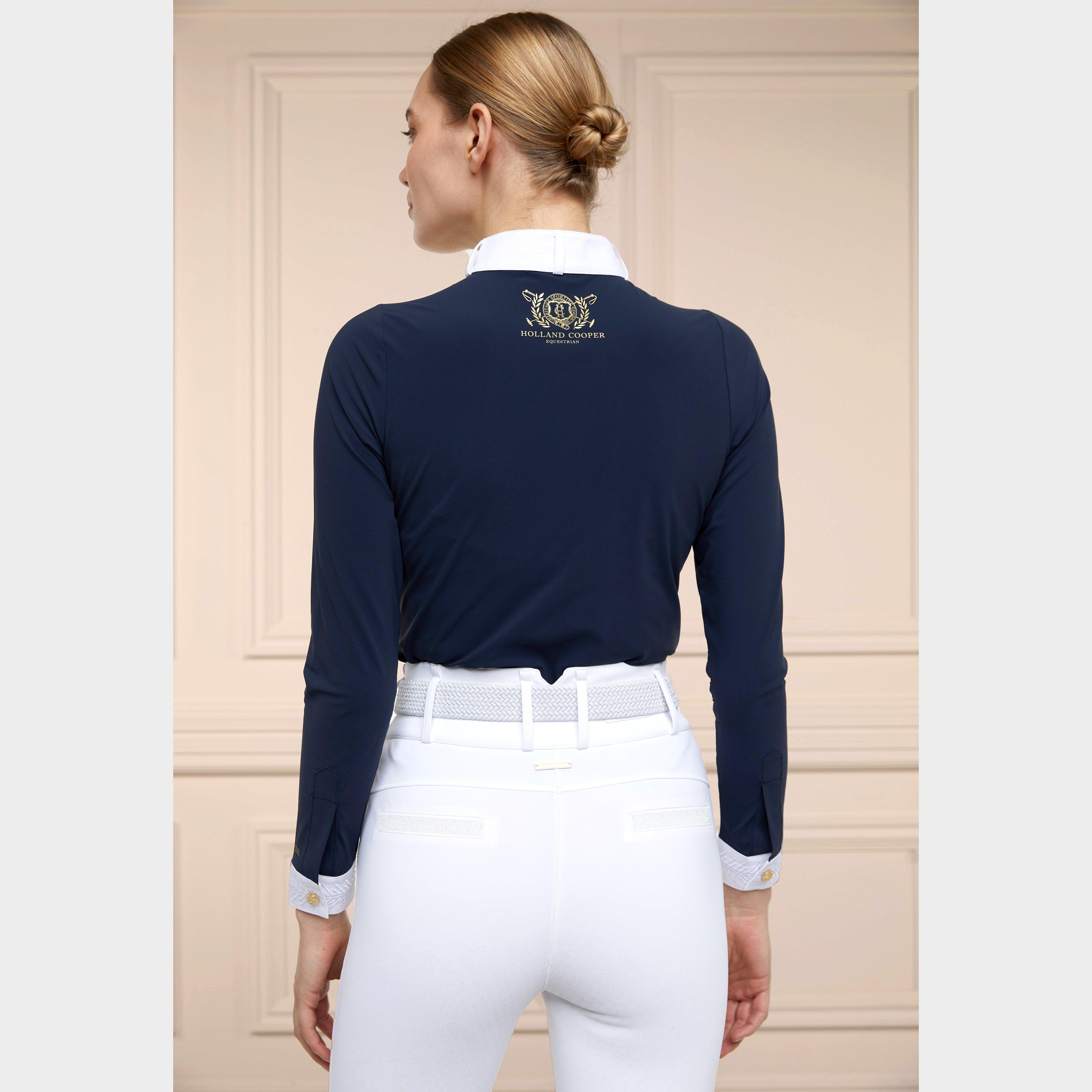 Womens Gatcombe Long Sleeve Show Shirt Ink Navy