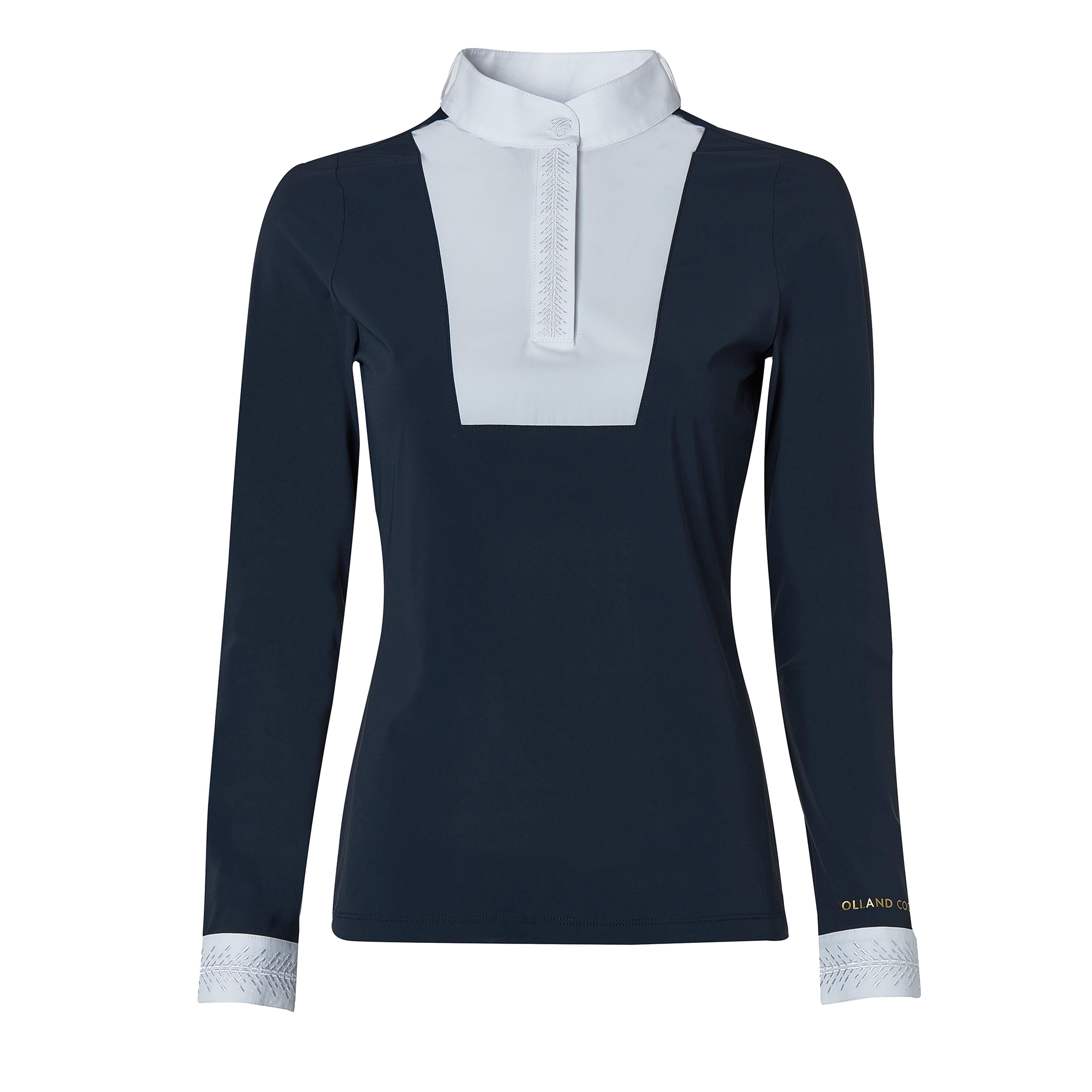 Womens Gatcombe Long Sleeve Show Shirt Ink Navy