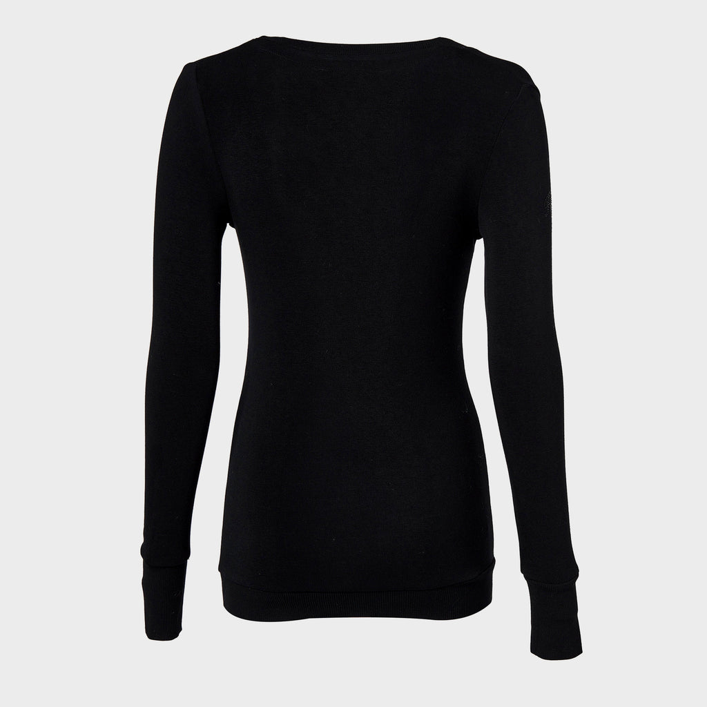 Womens Soft Touch V-Neck Sweater Black