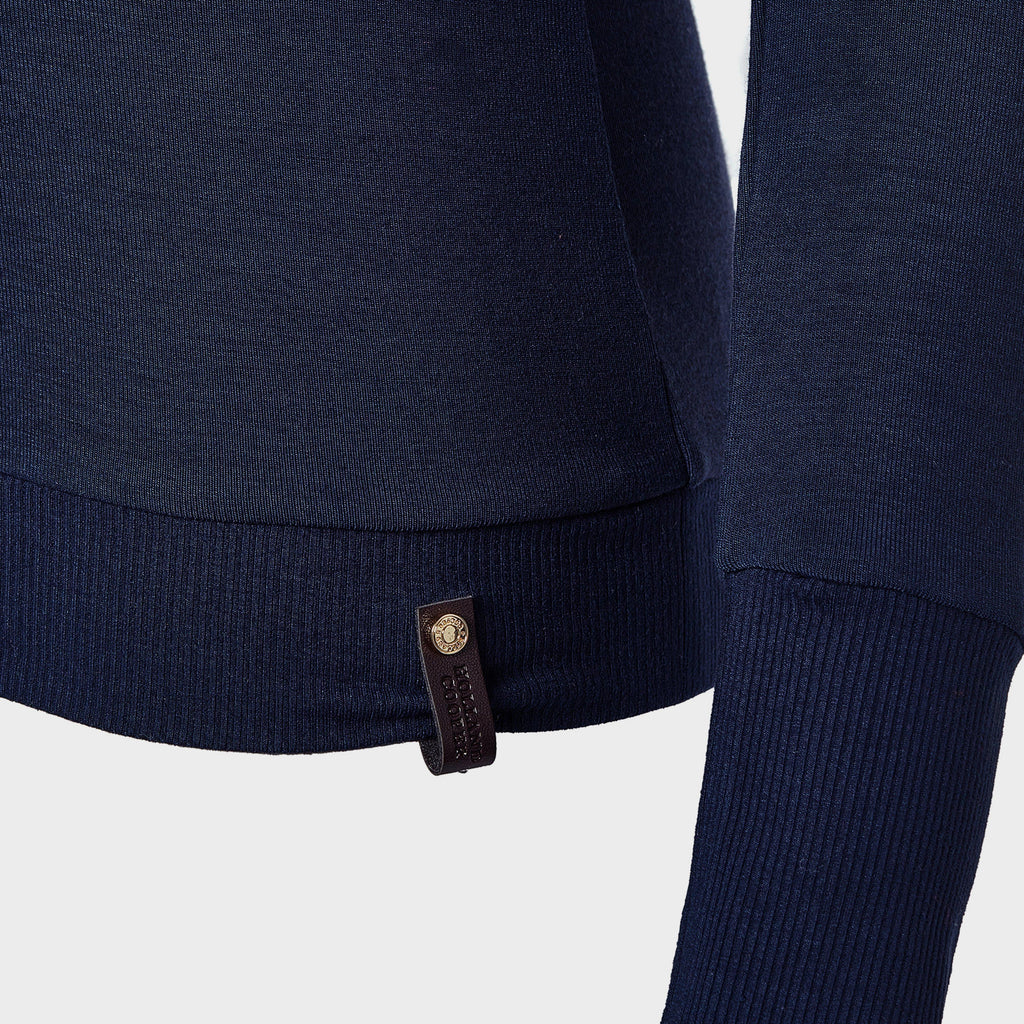 Womens Soft Touch V-Neck Sweater Ink Navy