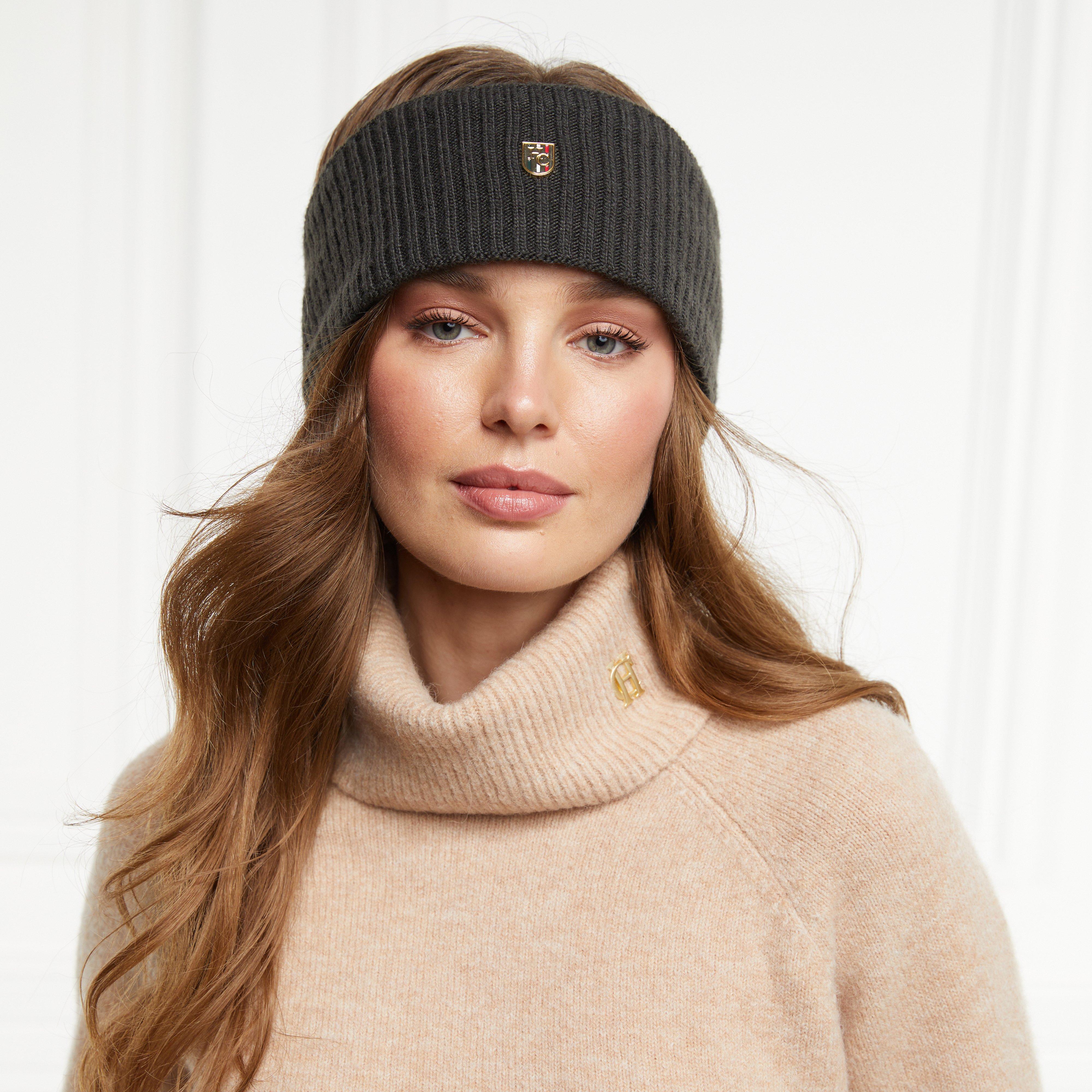 Womens Burghley Headband Dark Olive