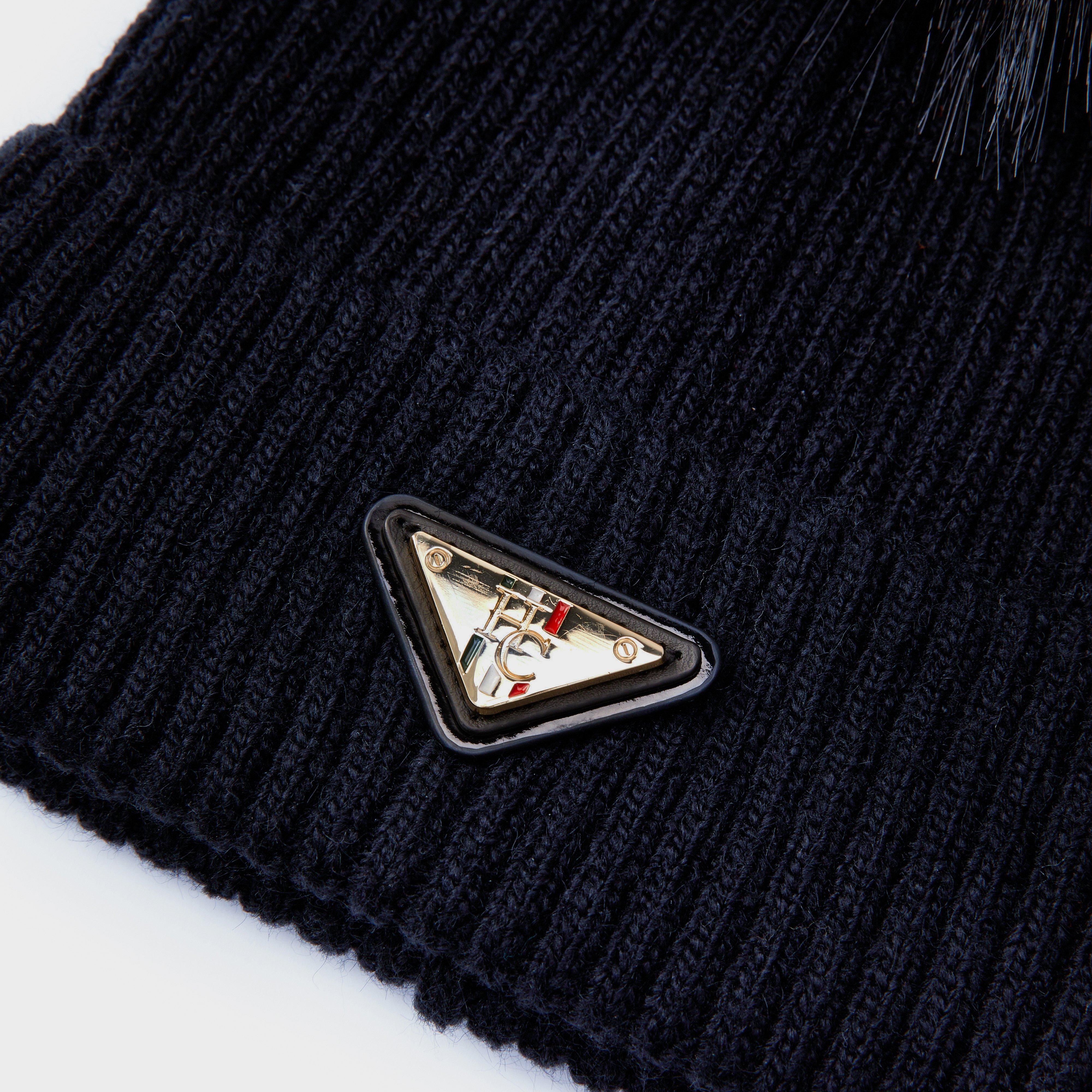 Womens Burghley Bobble Hat Ink Navy