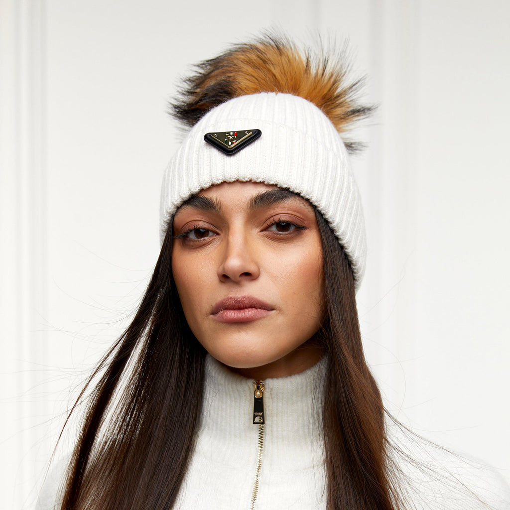 Womens Burghley Bobble Hat Cream