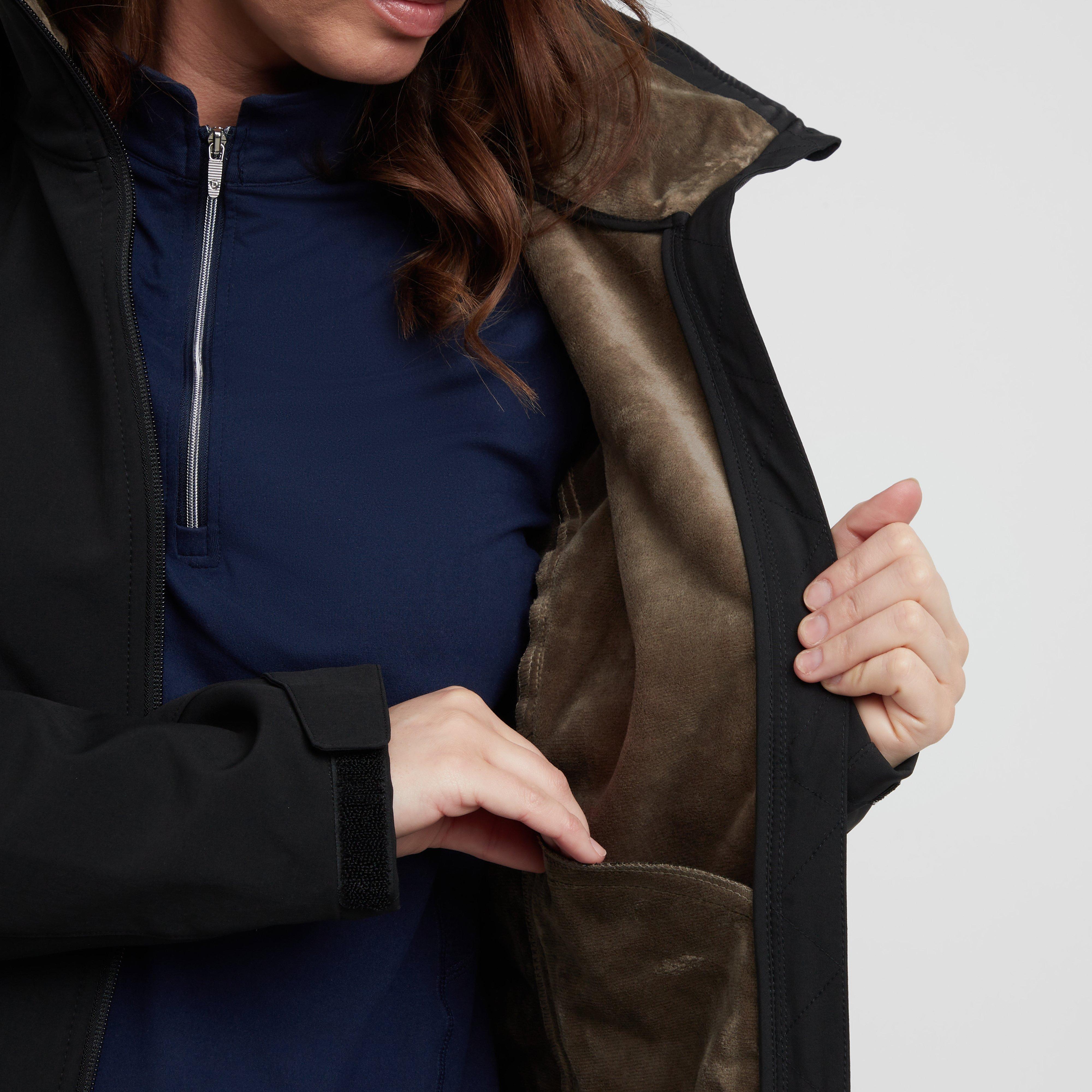 Womens Stella Softshell Parka Black