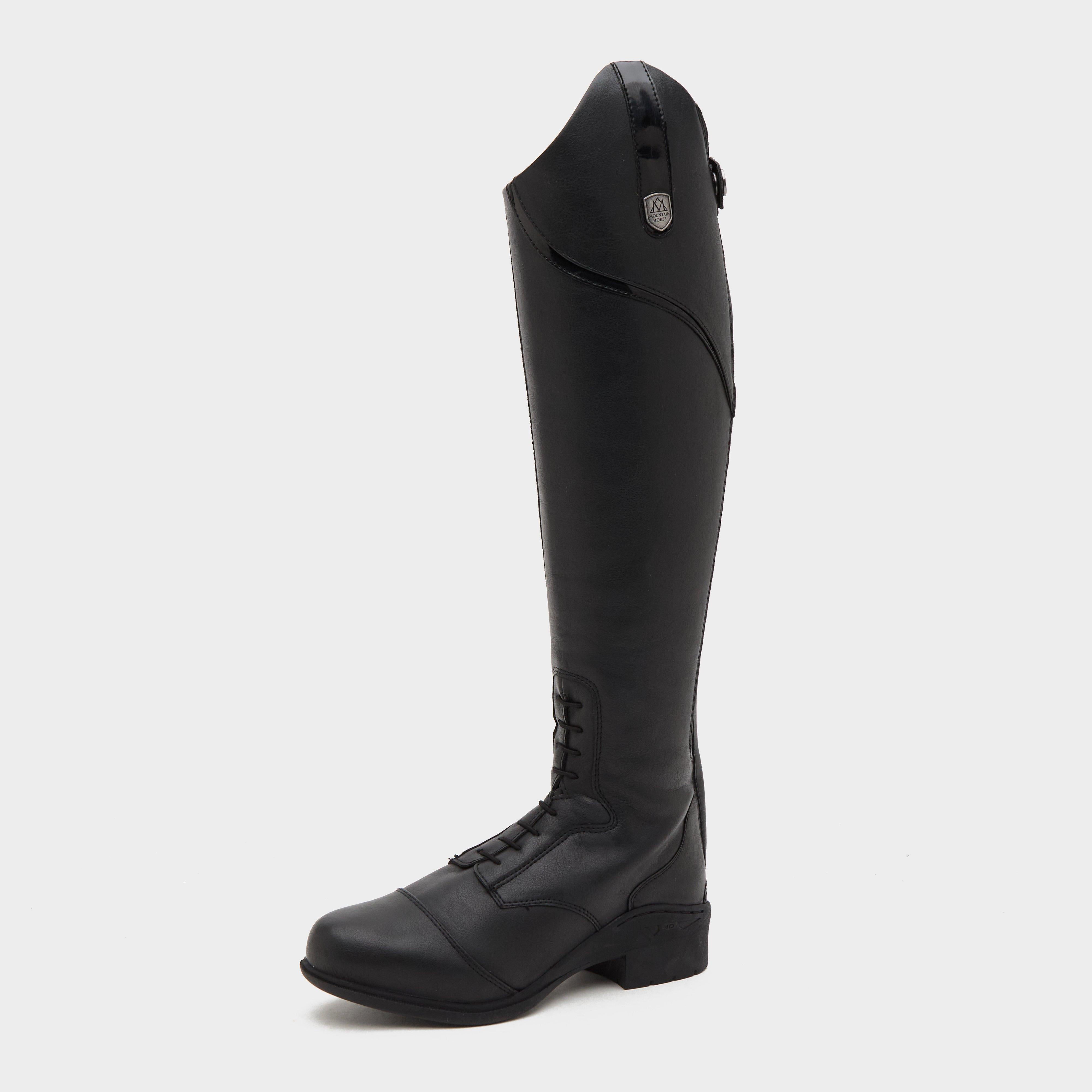 Womens Veganza Long Riding Boots Black