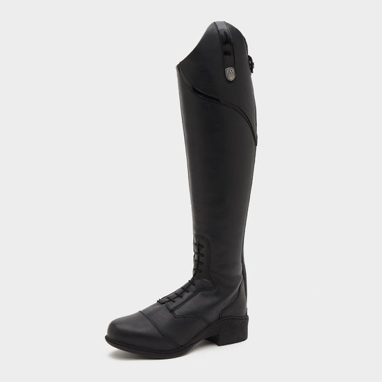 Womens Veganza Long Riding Boots Black