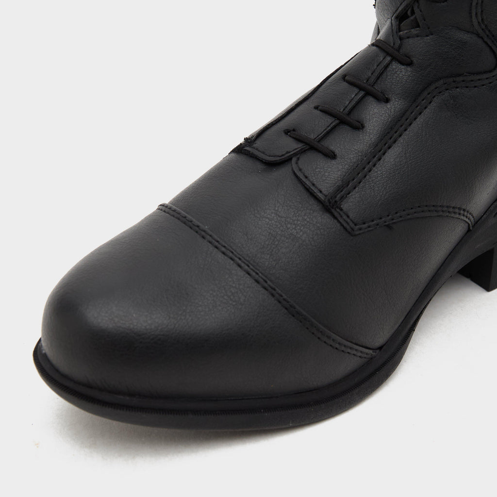 Womens Veganza Long Riding Boots Black