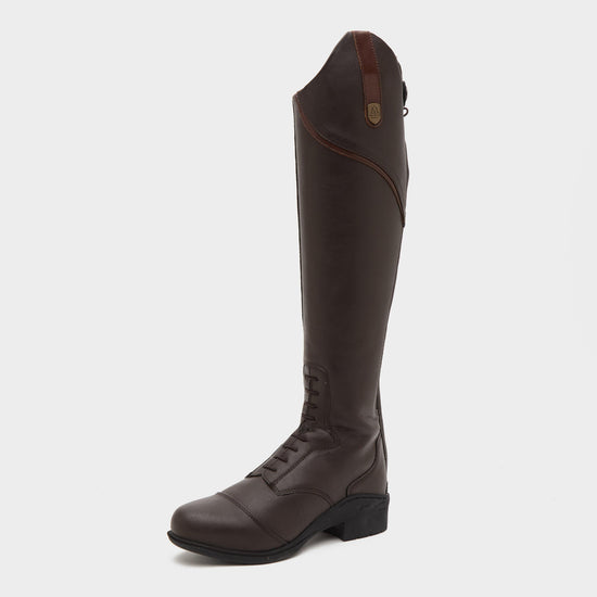 Womens Veganza Long Riding Boots Brown