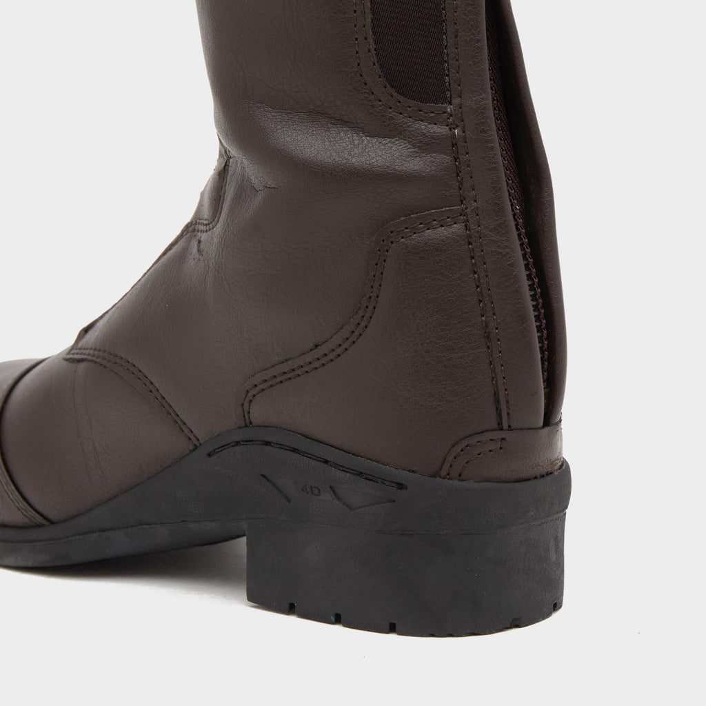 Womens Veganza Long Riding Boots Brown