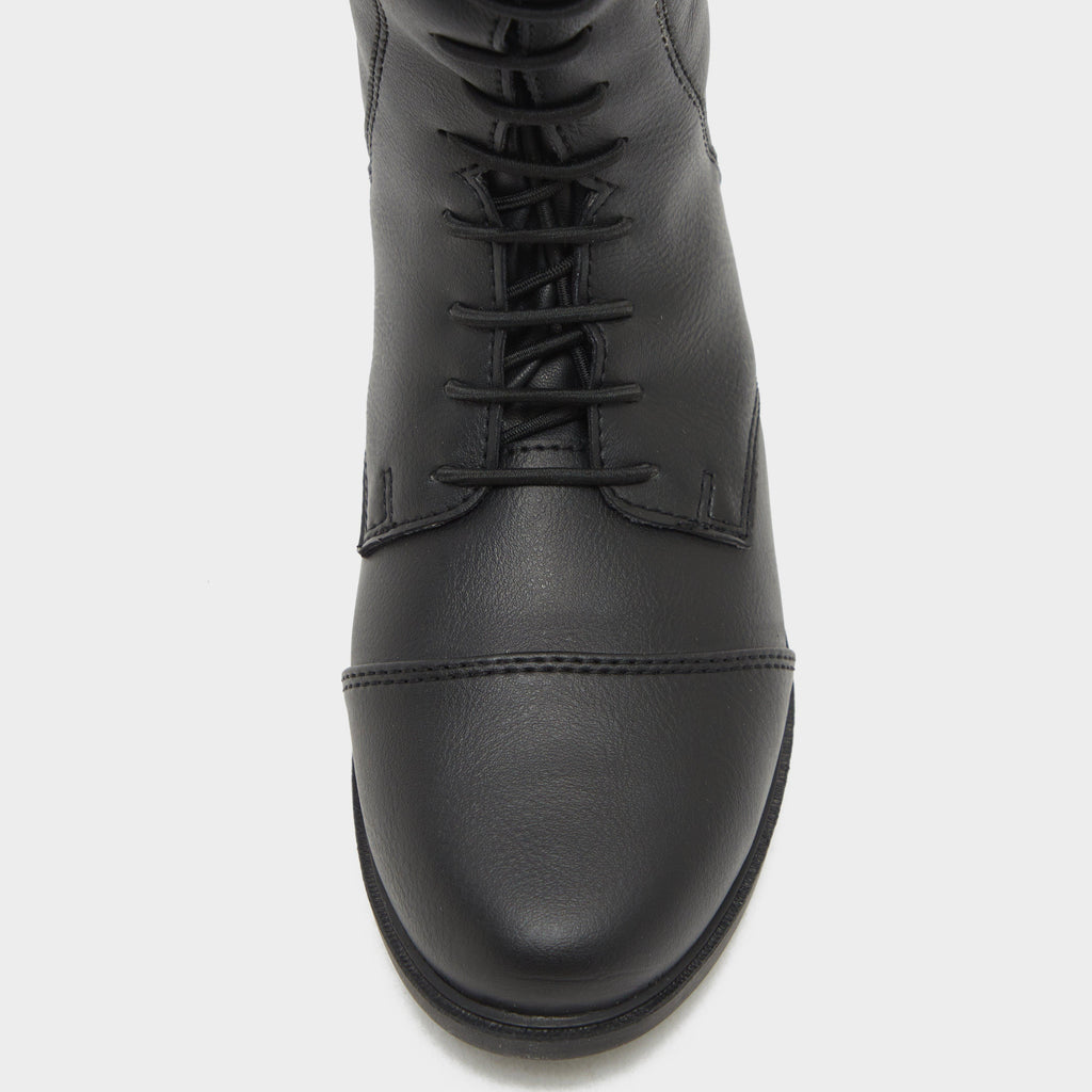 Kids Veganza Long Riding Boots Black