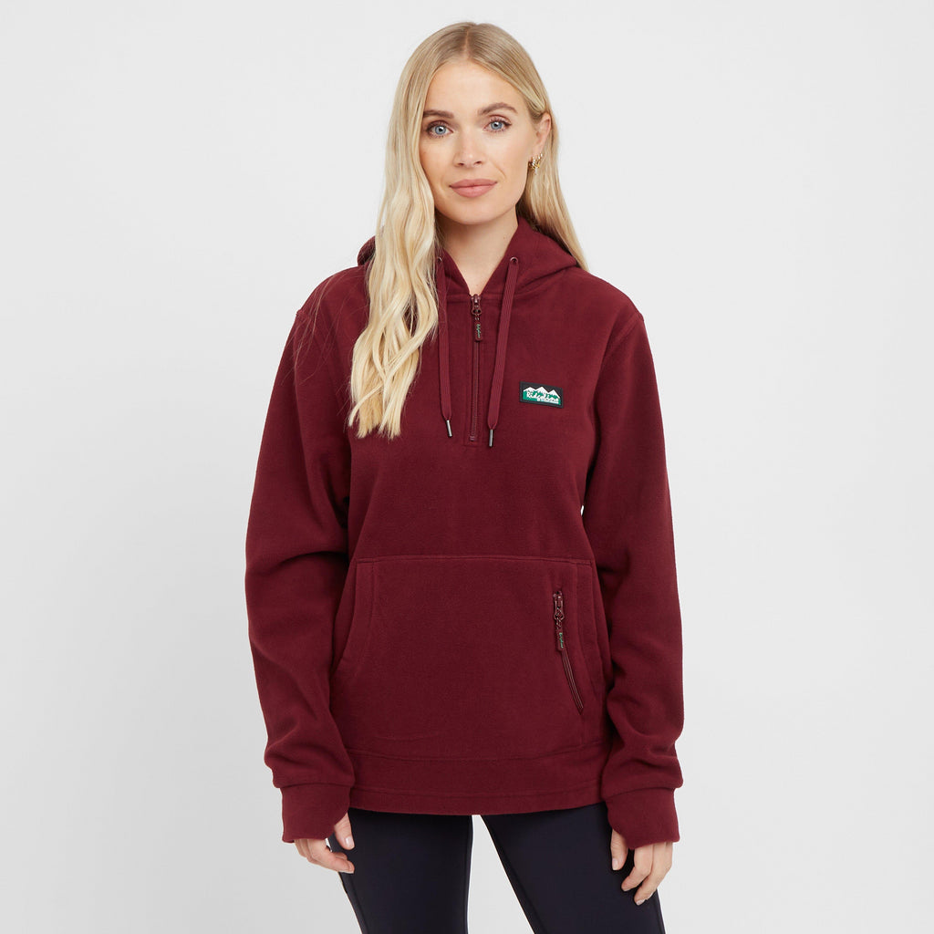 Womens Ballistic Fleece Hoodie Winter Berry