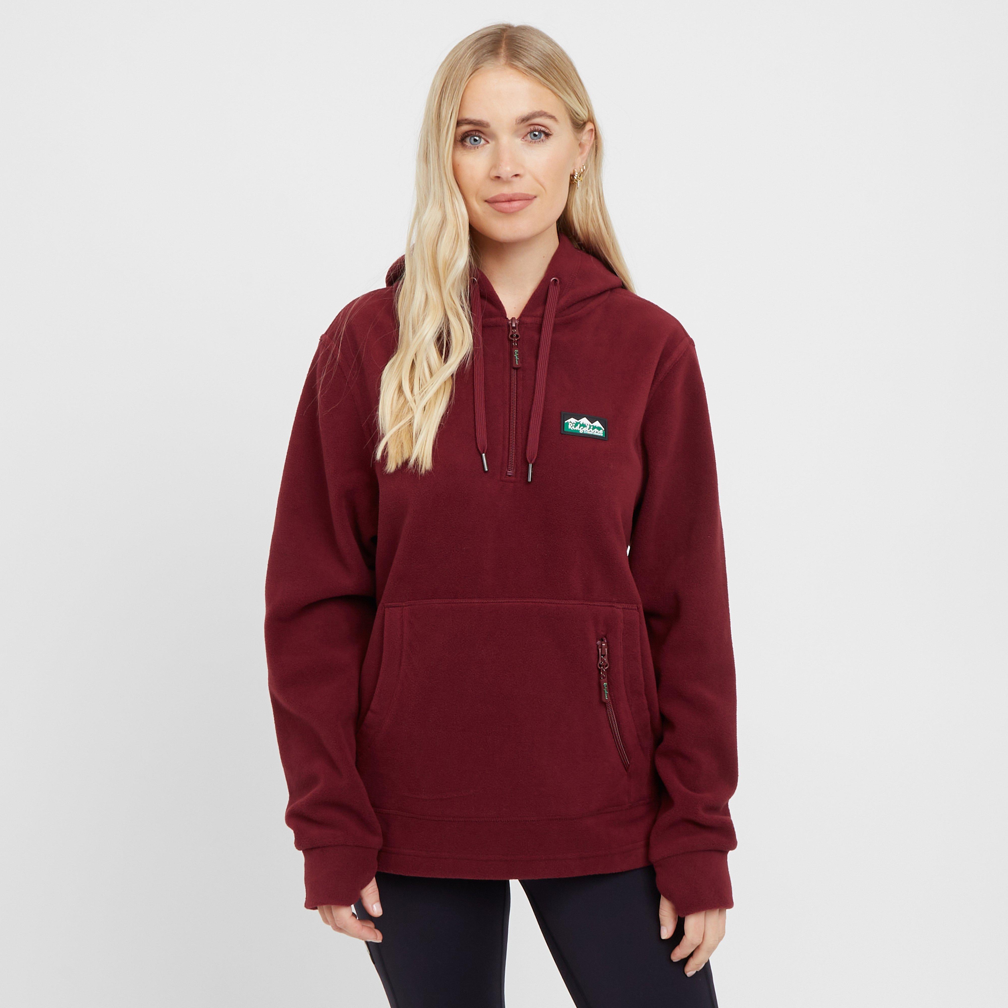 Womens Ballistic Fleece Hoodie Winter Berry