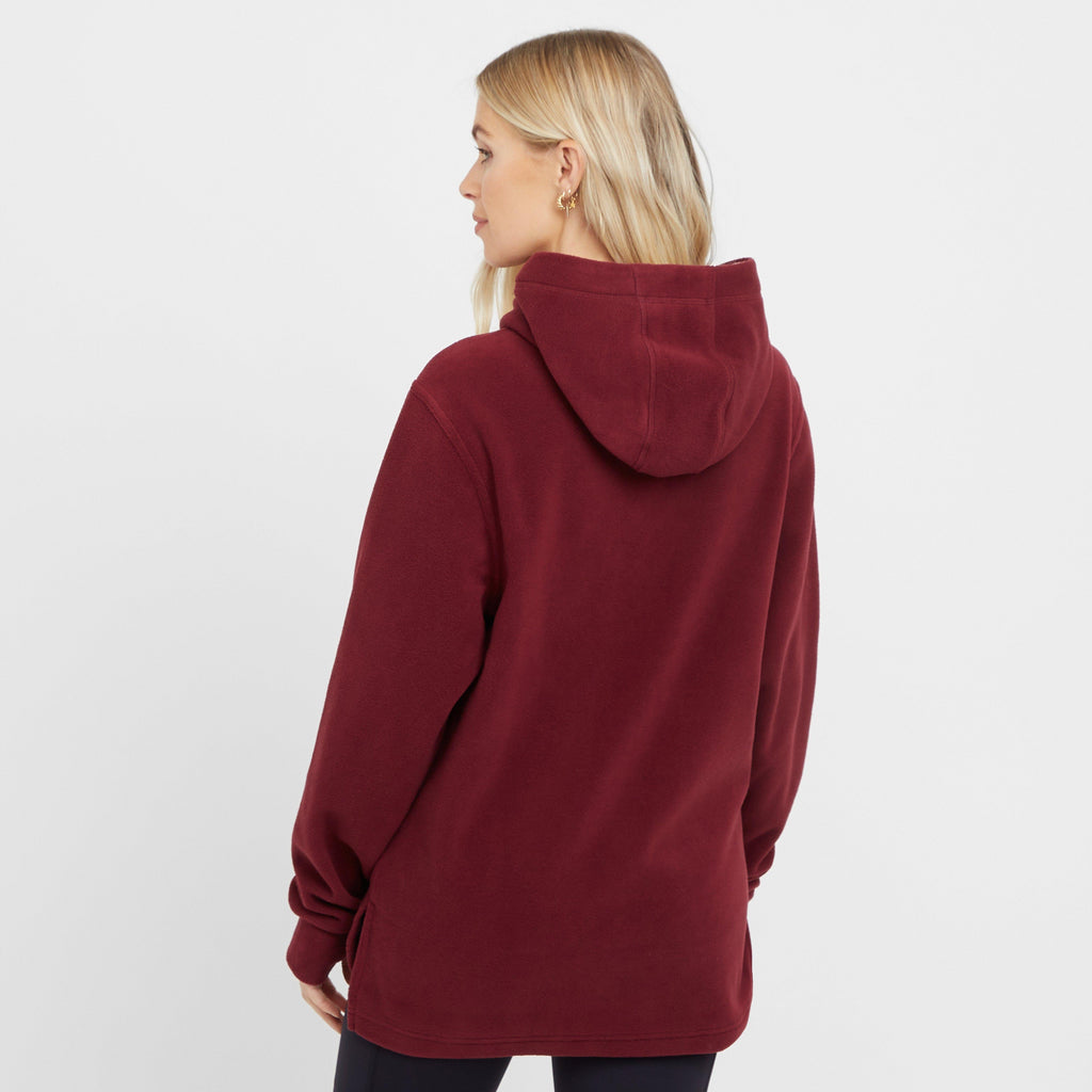 Womens Ballistic Fleece Hoodie Winter Berry