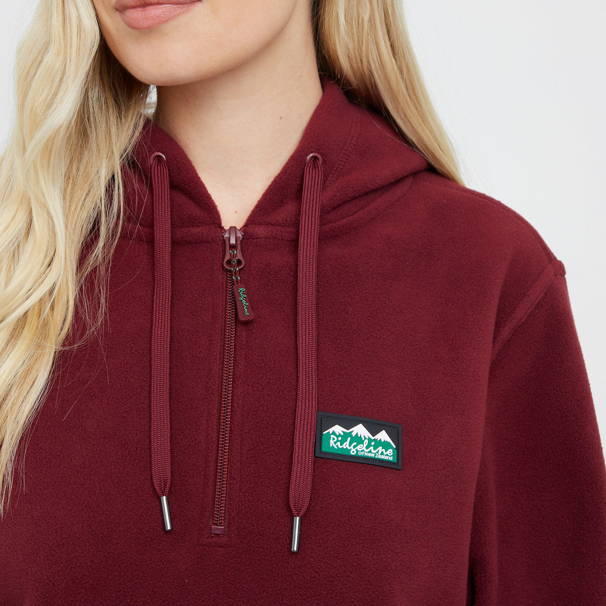 Womens Ballistic Fleece Hoodie Winter Berry