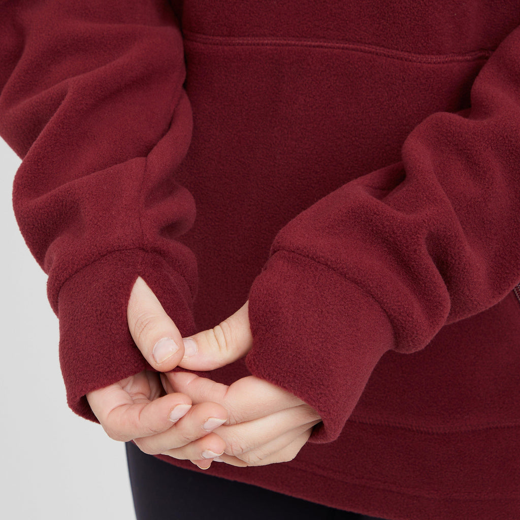 Womens Ballistic Fleece Hoodie Winter Berry