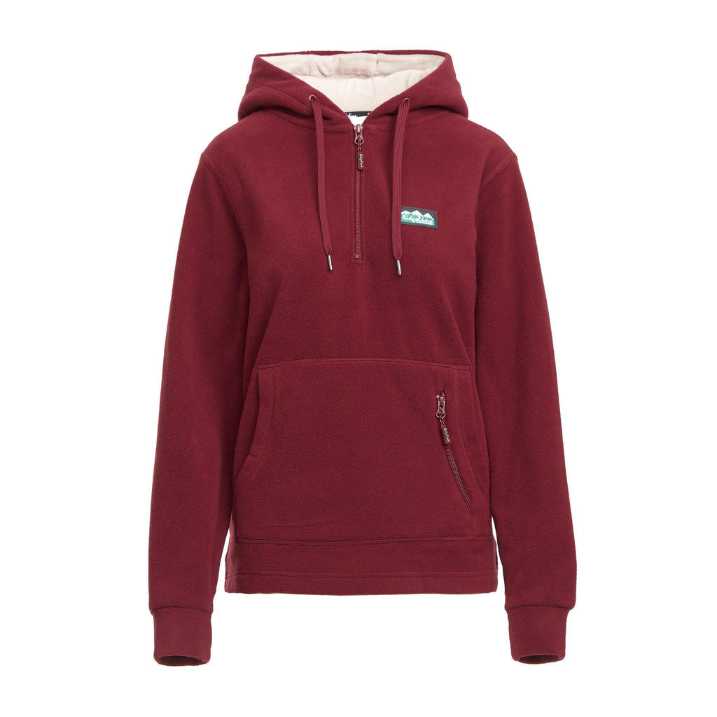 Womens Ballistic Fleece Hoodie Winter Berry