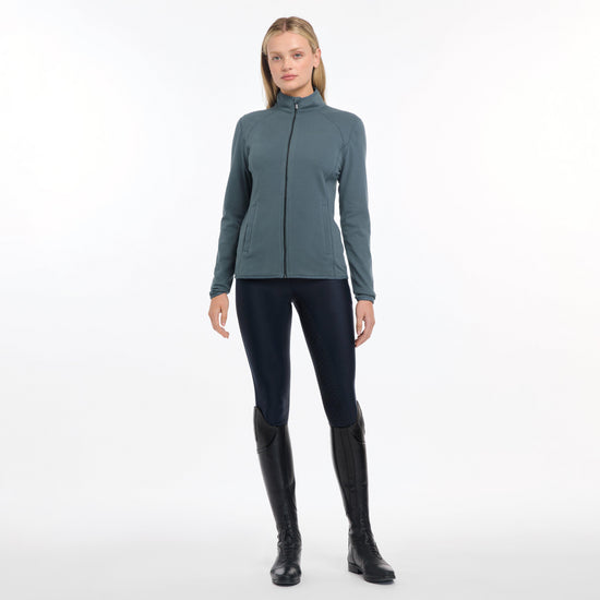 Womens Faye Fleece Zip Through Petrol