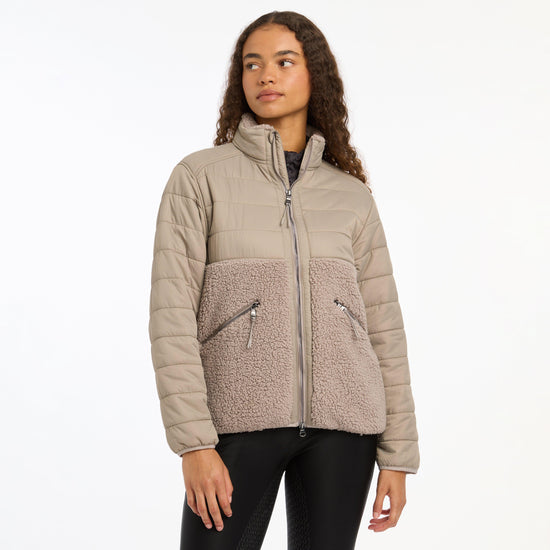 Womens Alissa Hybrid Fleece Ash