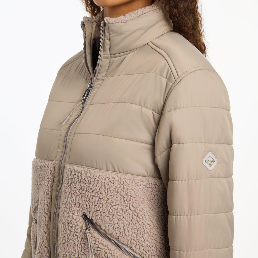 Womens Alissa Hybrid Fleece Ash