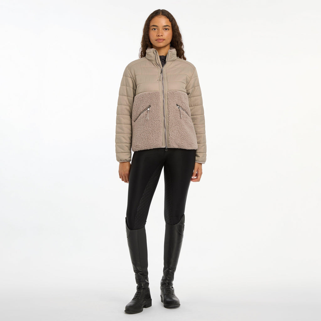 Womens Alissa Hybrid Fleece Ash